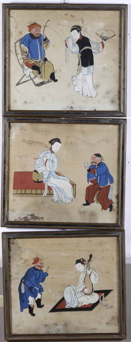 Scene di genere, Cina, XVIII secolo