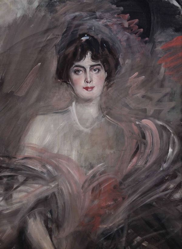 Giovanni Boldini (1842-1931) Ritratto di Mademoiselle Emilienne Le Roy, 1912 circa