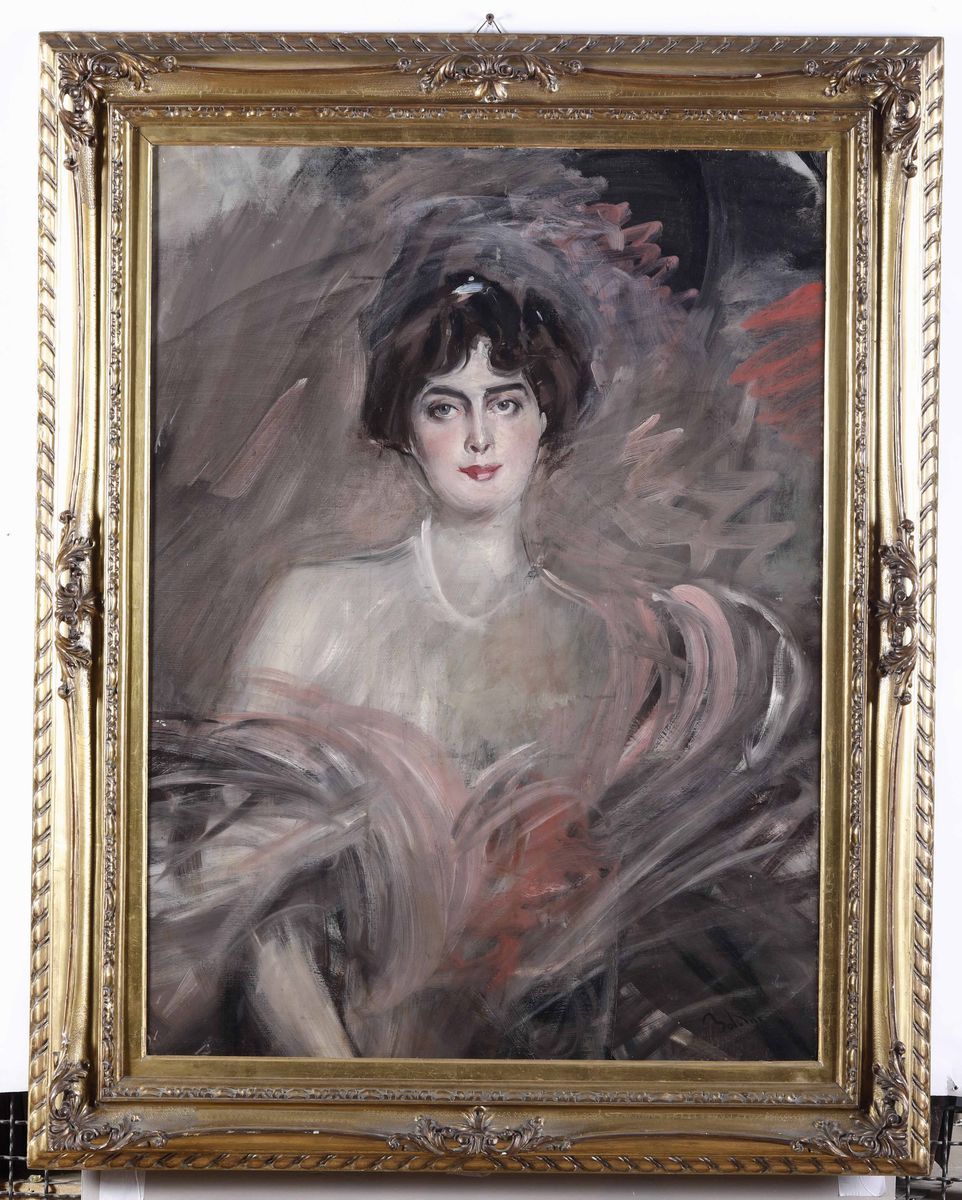 Giovanni Boldini (1842-1931)ritratto di Mademoiselle Emilienne le Roy, 1912 Circa