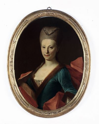 Scuola Romana del XVIII Secoloritratto di Nobildonna