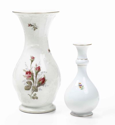 Due Vasi Meissen e Rosenthal, XX Secolo
