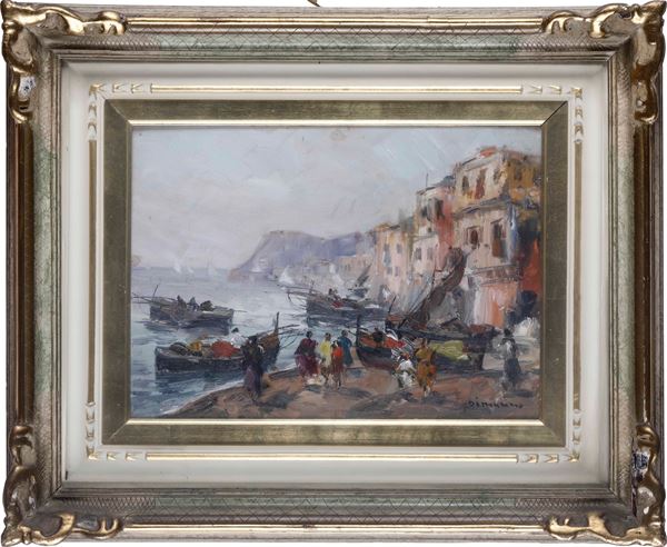 Francesco Di Marino (1892-1954) Veduta costiera