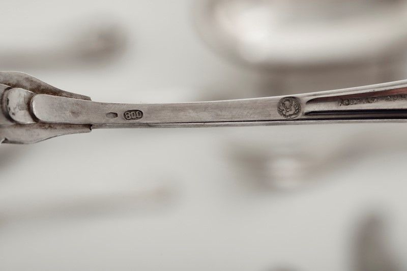 Servizio Modello San Marco in Argento. Argenteria Italiana del XX Secolo, Manifatture Differenti ...