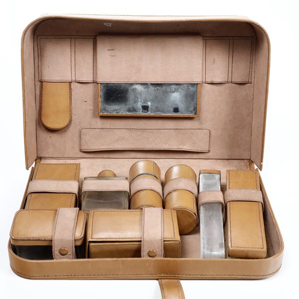 Necessaire da viaggio metallo argentato