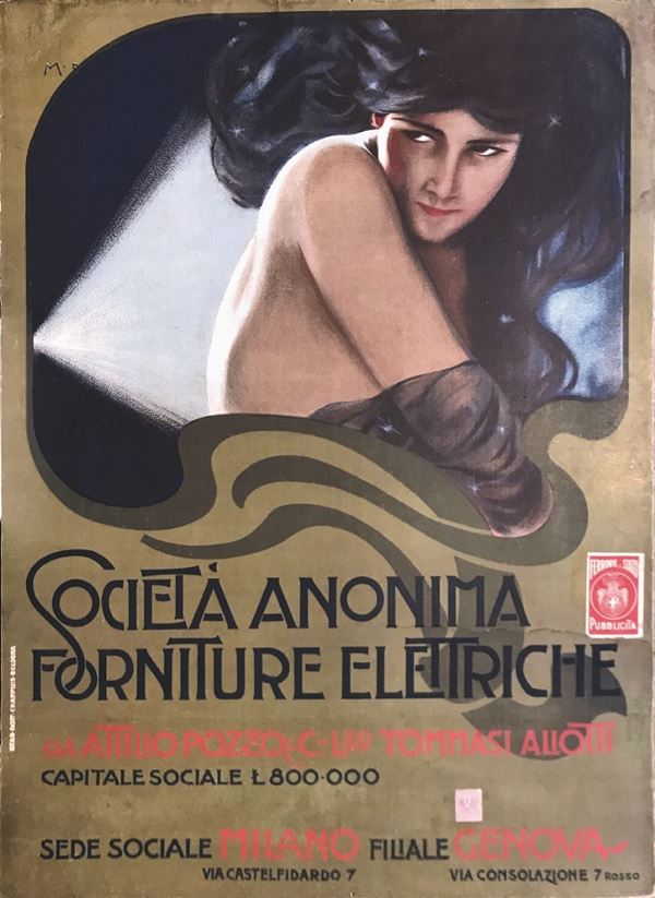 Marcello Dudovich (1878-1962) SOCIETA  ANONIMA FORNITURE ELETTRICHE