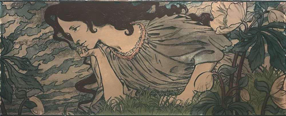 Eugene Grasset (1841-1917)(inquietude / Anxiete )
