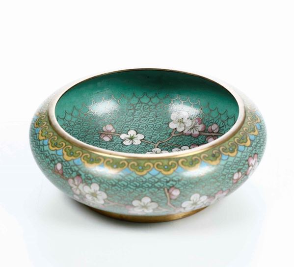 An enamel rinse cup, China, Qing Dynasty, 1800s
