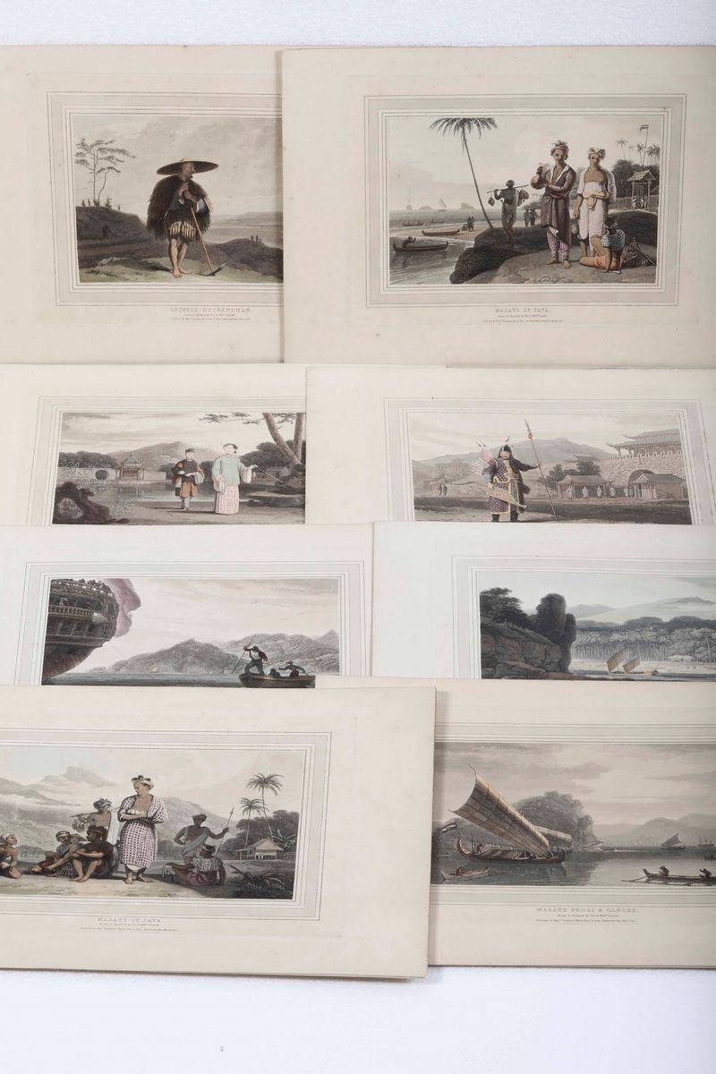 Asia, Cina - Undici litografie a colori del secolo XIX  - Auction Timed Auction | Antique Books, Prints, Engravings and Maps - Cambi Casa d'Aste