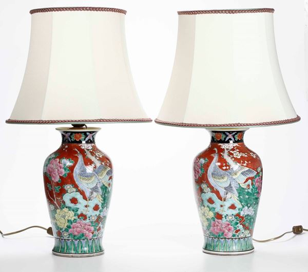 Two porcelain vases, China, Qing Dynasty, 1800s