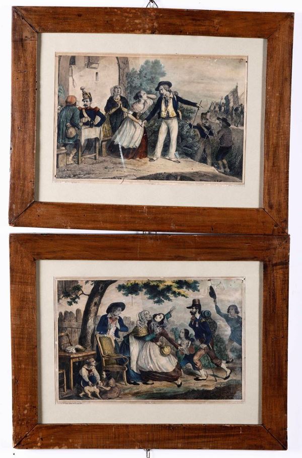 Litografia Turgis Stampe litografiche del secolo XIX, Parigi-Lione.