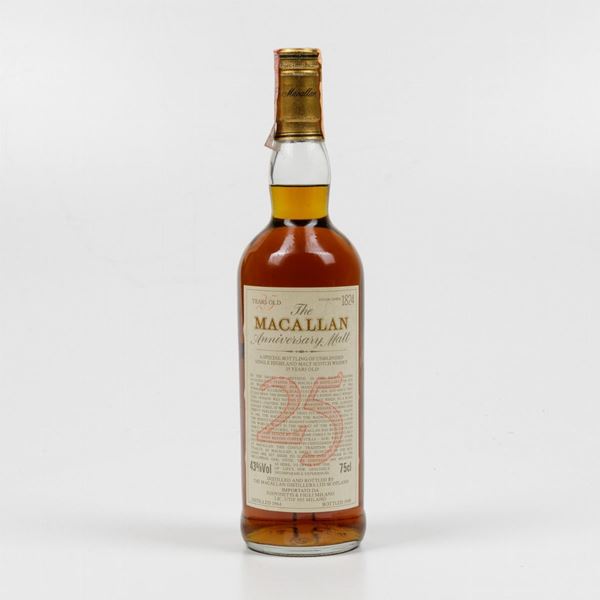 Macallan, Single Highland Malt Scotch Whisky Anniversary 25 years old