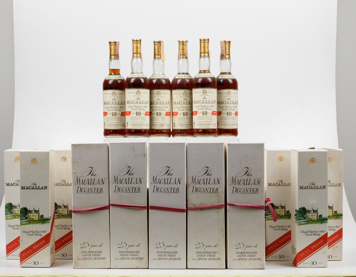 Macallan, Single Highland Malt Scotch Whisky 10 Years Old Full Proof Sherry Wood