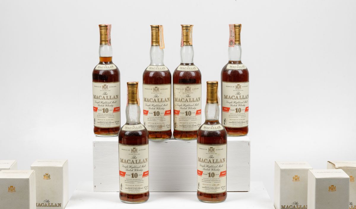 Macallan, Single Highland Malt Scotch Whisky 10 Years Old Full Proof Sherry Wood
