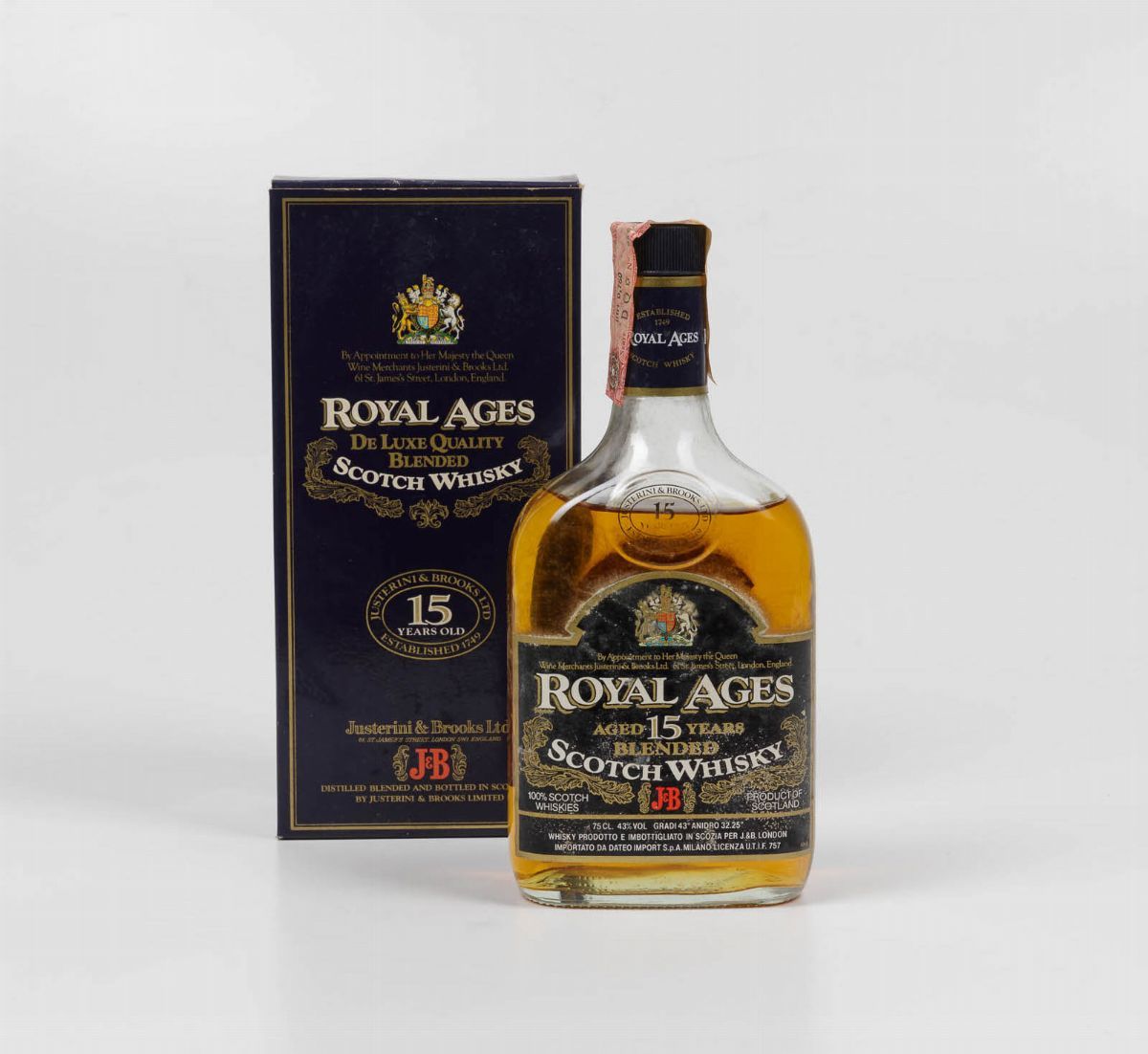 Justerini & Brooks, Scotch Whisky Royal Ages 15 Years Old