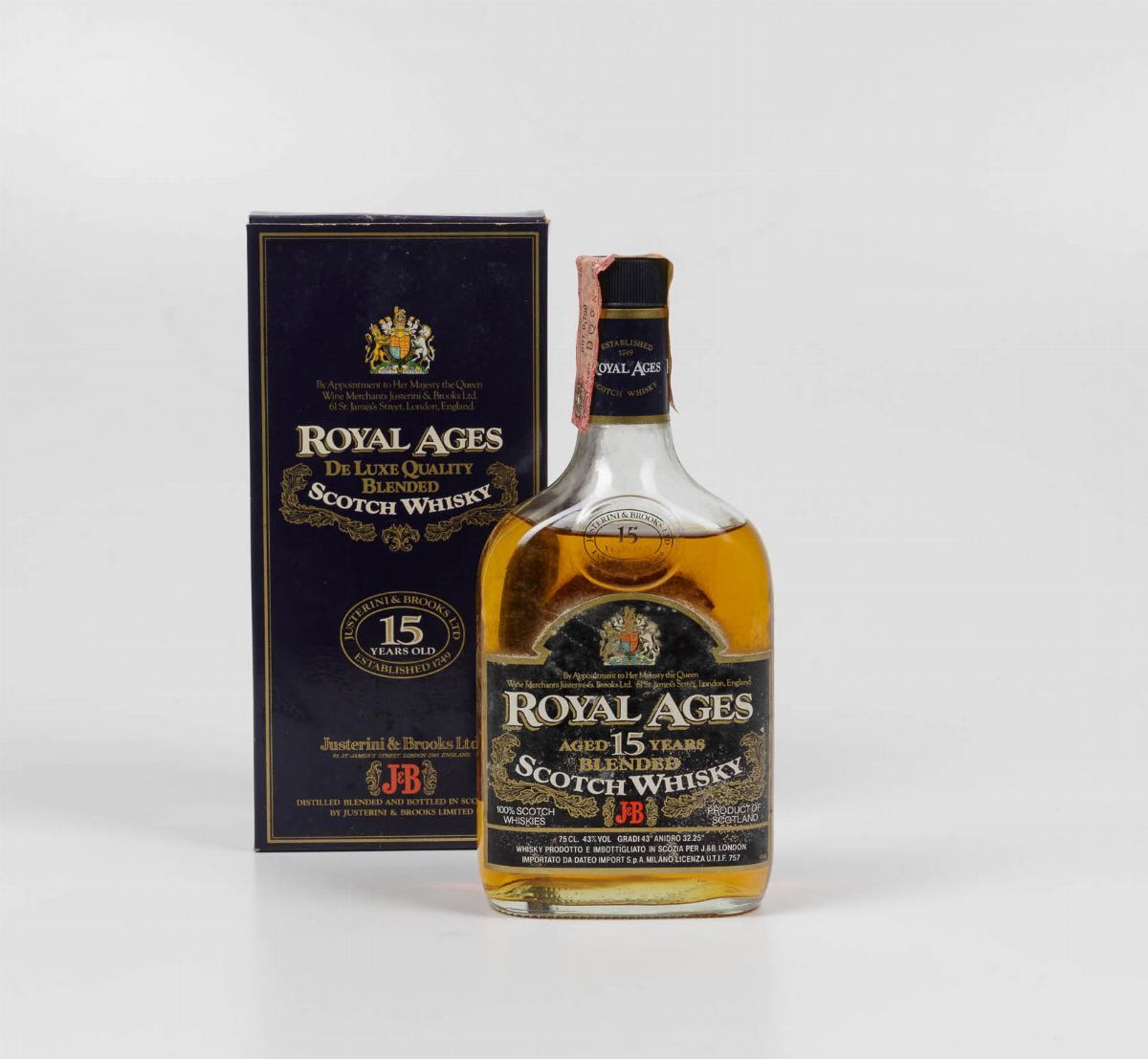 Justerini & Brooks, Scotch Whisky Royal Ages 15 Years Old
