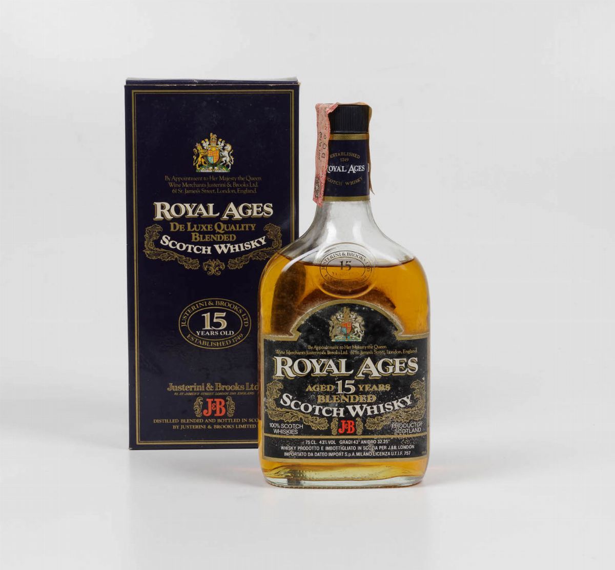 Justerini & Brooks, Scotch Whisky Royal Ages 15 Years Old
