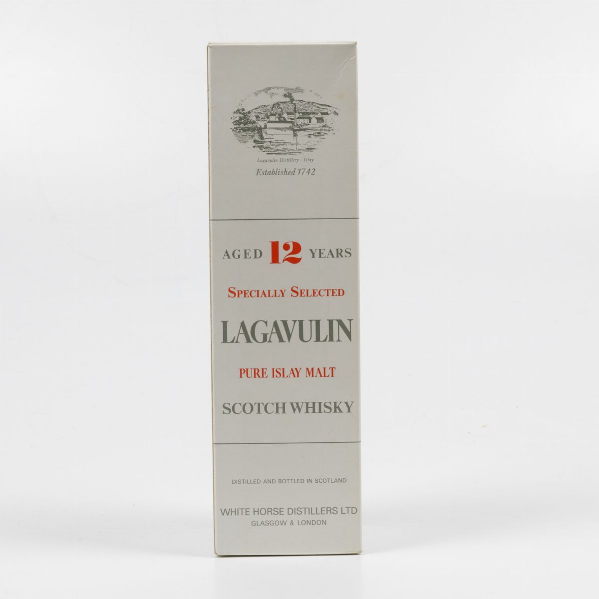 Lagavulin, White Horse Distillers, Pure Islay Malt Scotch Whisky 12 Years Old