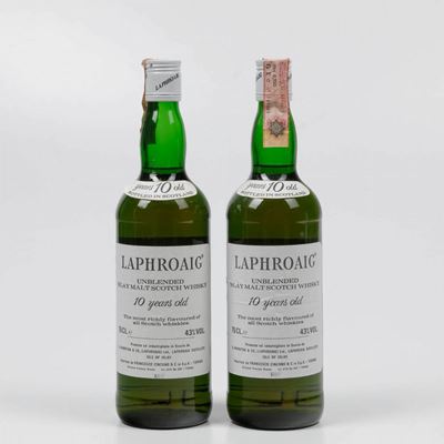 Laphroaig, Unblended Islay Malt Scotch Whisky 10 Years Old