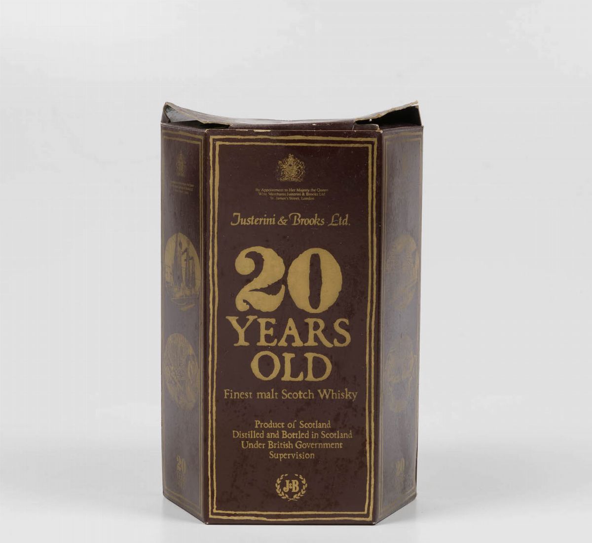 Justerini & Brooks, Finest Malt Scotch Whisky 20 Years Old Decanter
