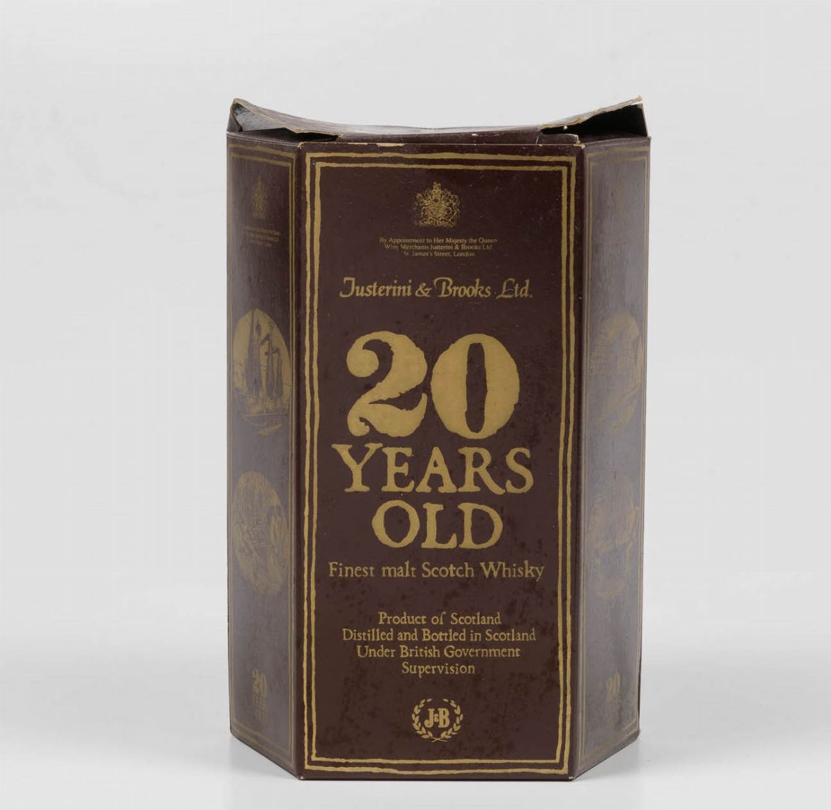 Justerini & Brooks, Finest Malt Scotch Whisky 20 Years Old Decanter