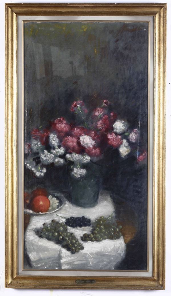 Gianni Maimeri (1884 - 1951) Natura morta con vaso di fiori