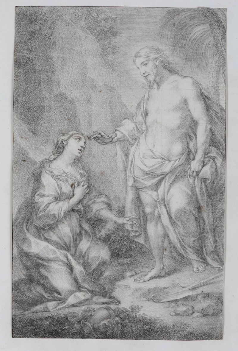 Santino Tagliafichi (Genova 1757-1829) Noli me tangere  - Auction Old Master Drawings - Cambi Casa d'Aste