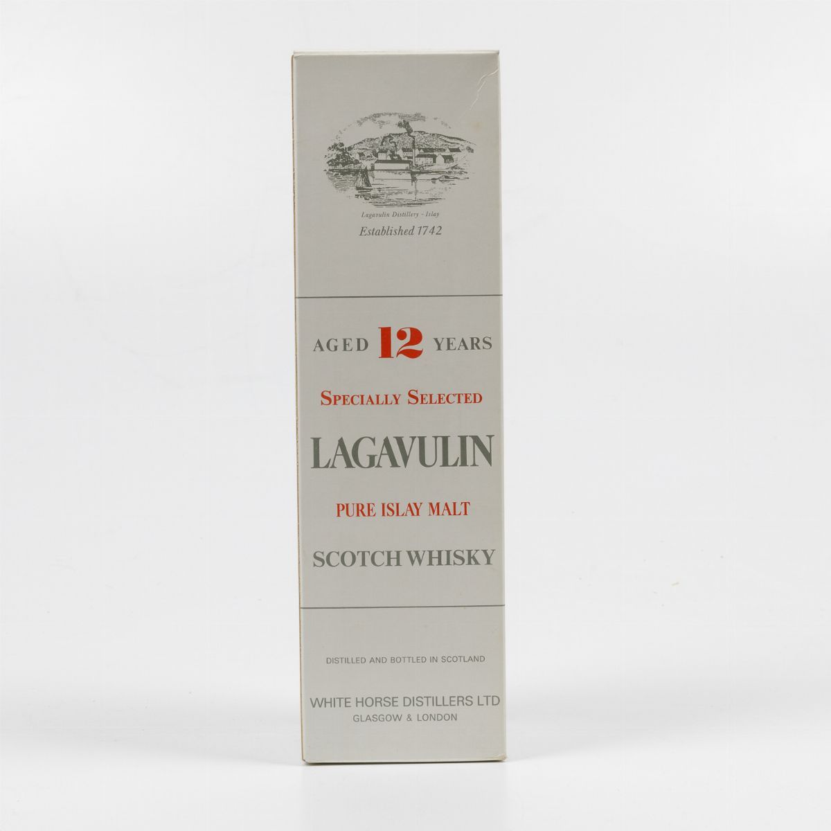 Lagavulin, White Horse Distillers, Pure Islay Malt Scotch Whisky 12 Years Old
