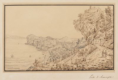 Antonio Senape (roma 1788 - Napoli 1842)porta di Anacapri