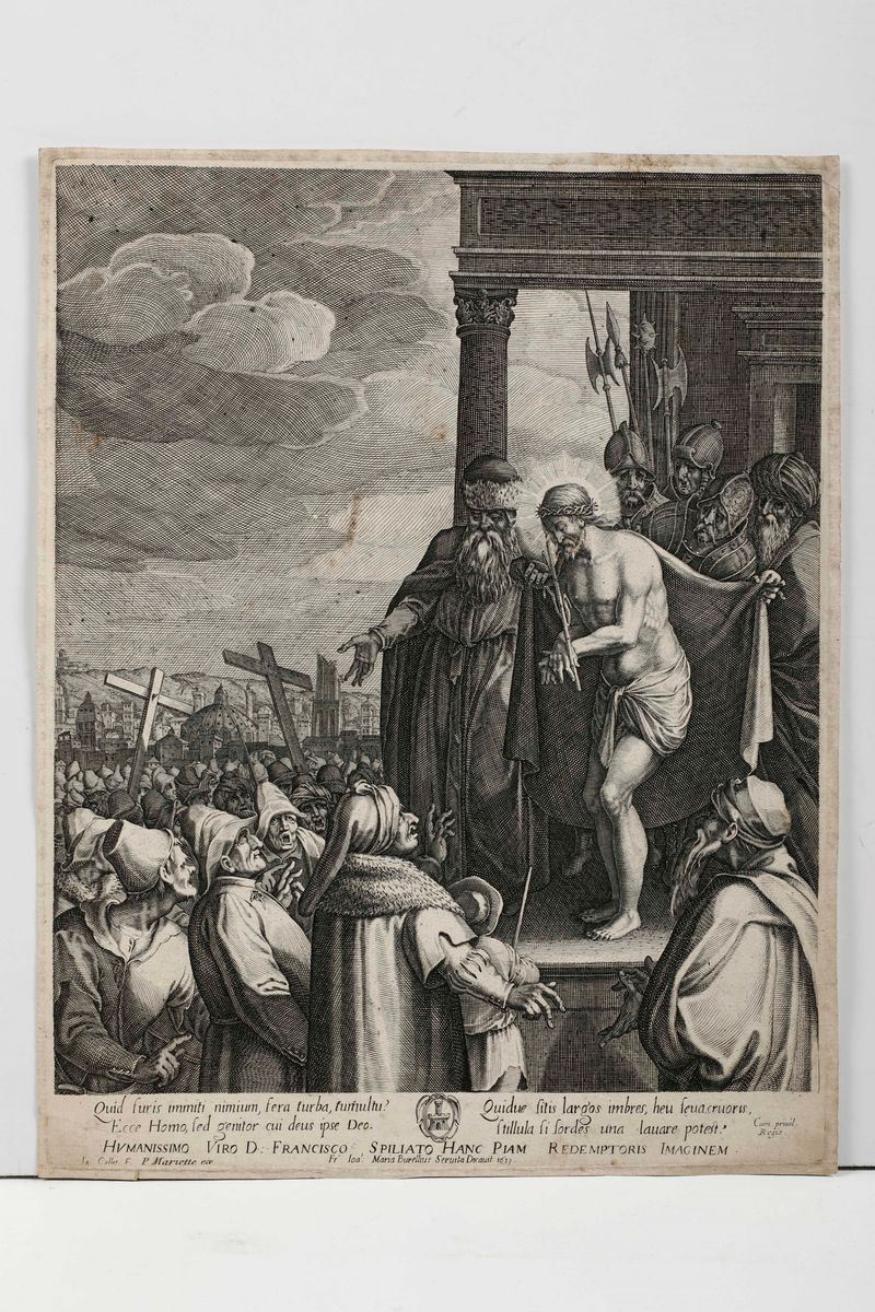 Pierre Jean Mariette (da Callot) Supplizio del Cristo. sec. XVIII  - Auction Old Prints and Engravings | Cambi Time - Cambi Casa d'Aste