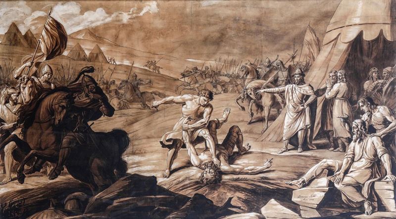 Domenico Scotti (1780 - ?) Battaglia tra russi e mongoli, 1809  - Asta Arte Russa - Cambi Casa d'Aste