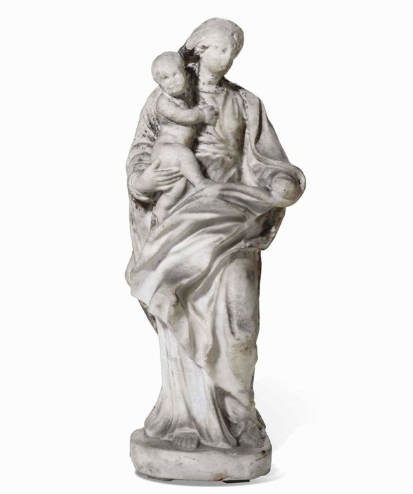 Madonna con Bambino Arte barocca italiana del XVII-XVIII secolo