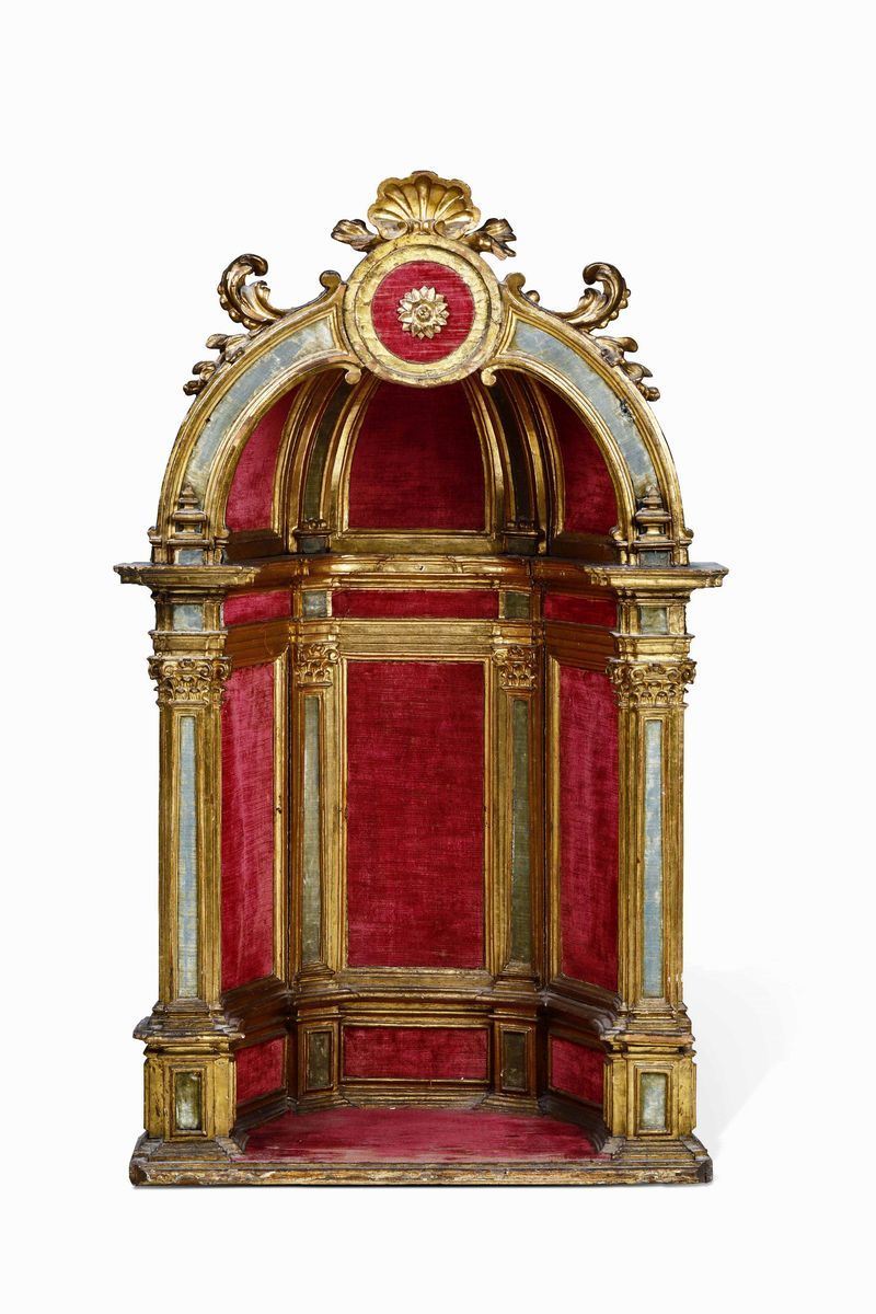 Nicchia architettonica Italia XIX secolo  - Auction Works and furnishings from Lombard collections and other provinces - Cambi Casa d'Aste