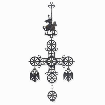 Croce di San Giorgio. Bronzo Fuso. Arte Russa del XVIII-XIX Secolo