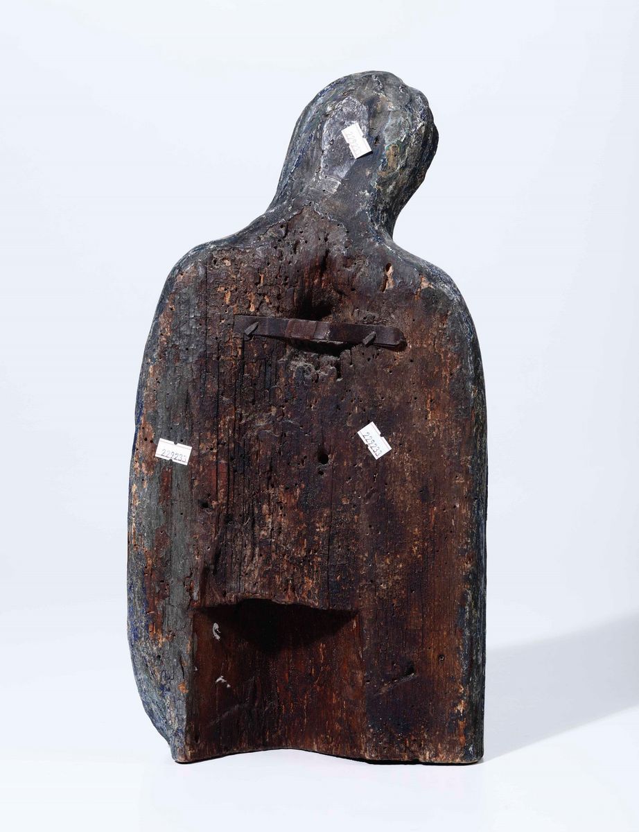 Dolente Legno Policromo Arte del XVII - XVIII Secolo