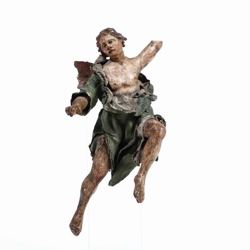Angelo Arte presepiale italiana del XVIII secolo  - Asta Da Collezioni Lombarde | Cambi Time - Cambi Casa d'Aste