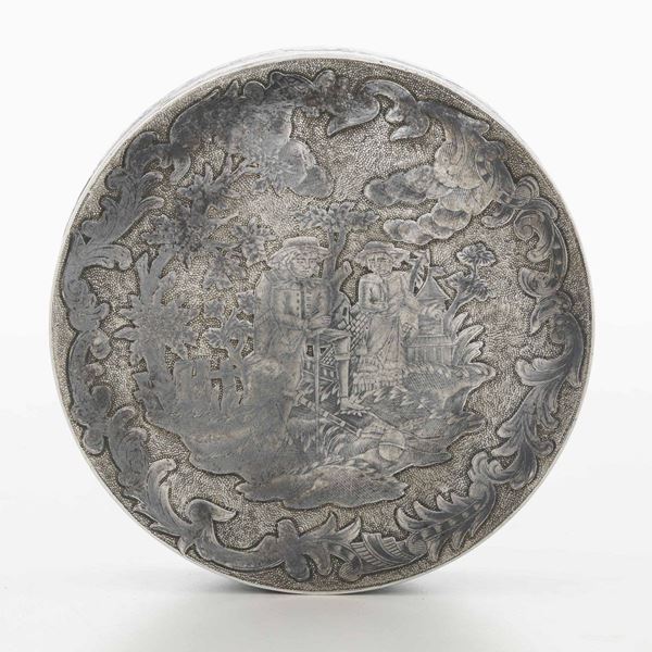 A silver tobacco tin, Moscow, 1798