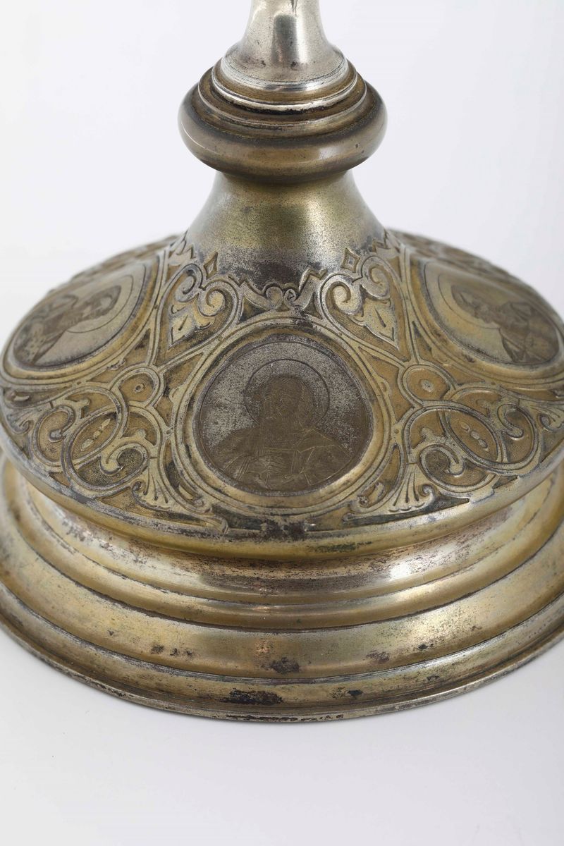 Calice. Rame e Argento Sbalzato e Cesellato. Mosca XIX-XX Secolo, Orefice Dimitry Maximovitch Sch...