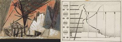 Gli Idoli - Bozzetto di Scena, 1948