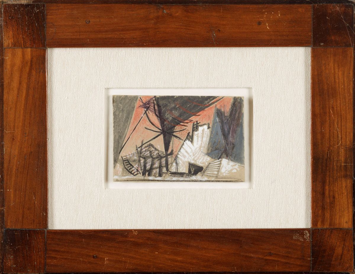 Enrico Prampolini - Gli Idoli - Bozzetto di Scena, 1948