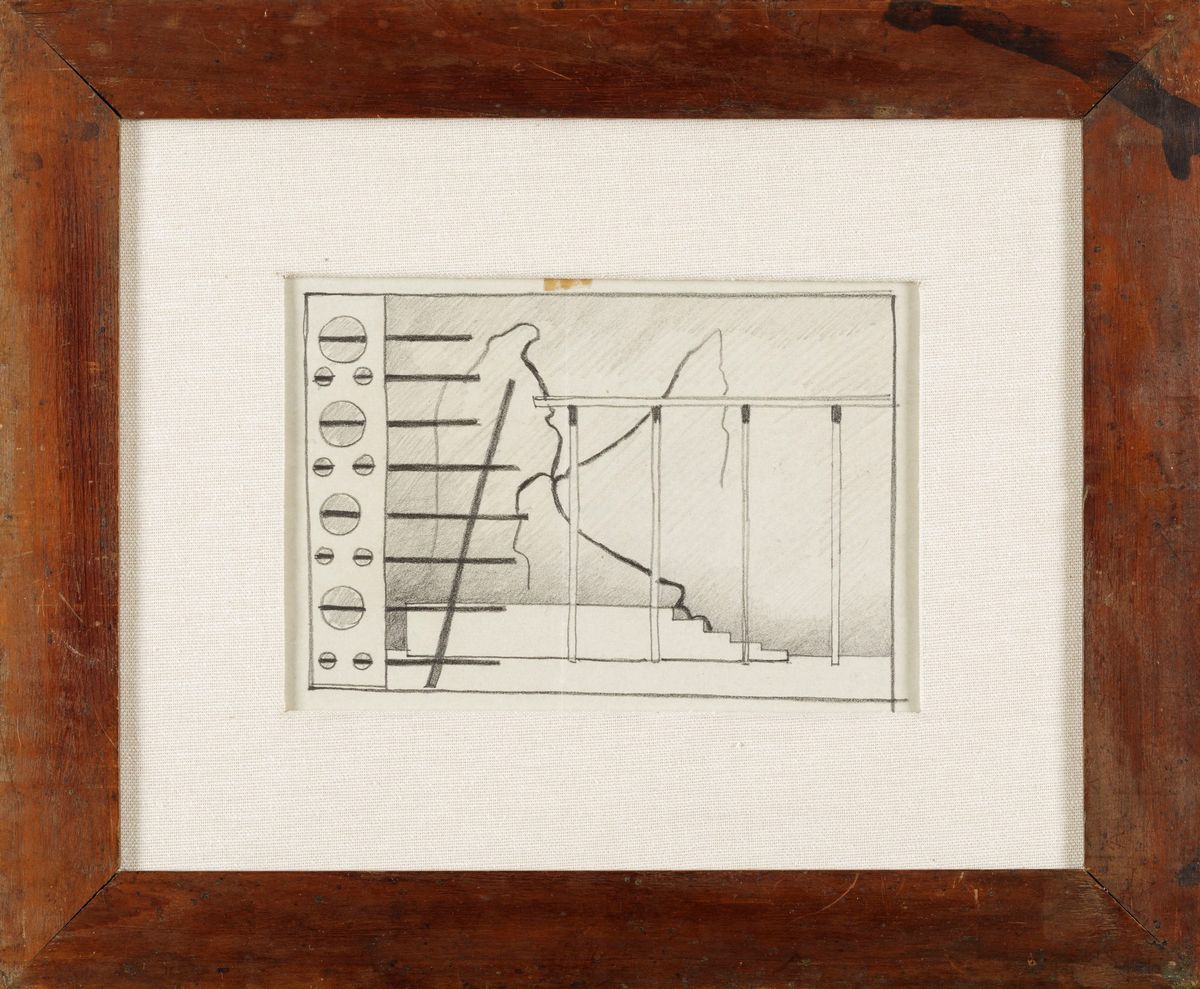 Enrico Prampolini - Gli Idoli - Bozzetto di Scena, 1948