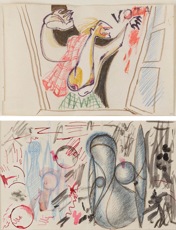 Lotto di due bozzetti