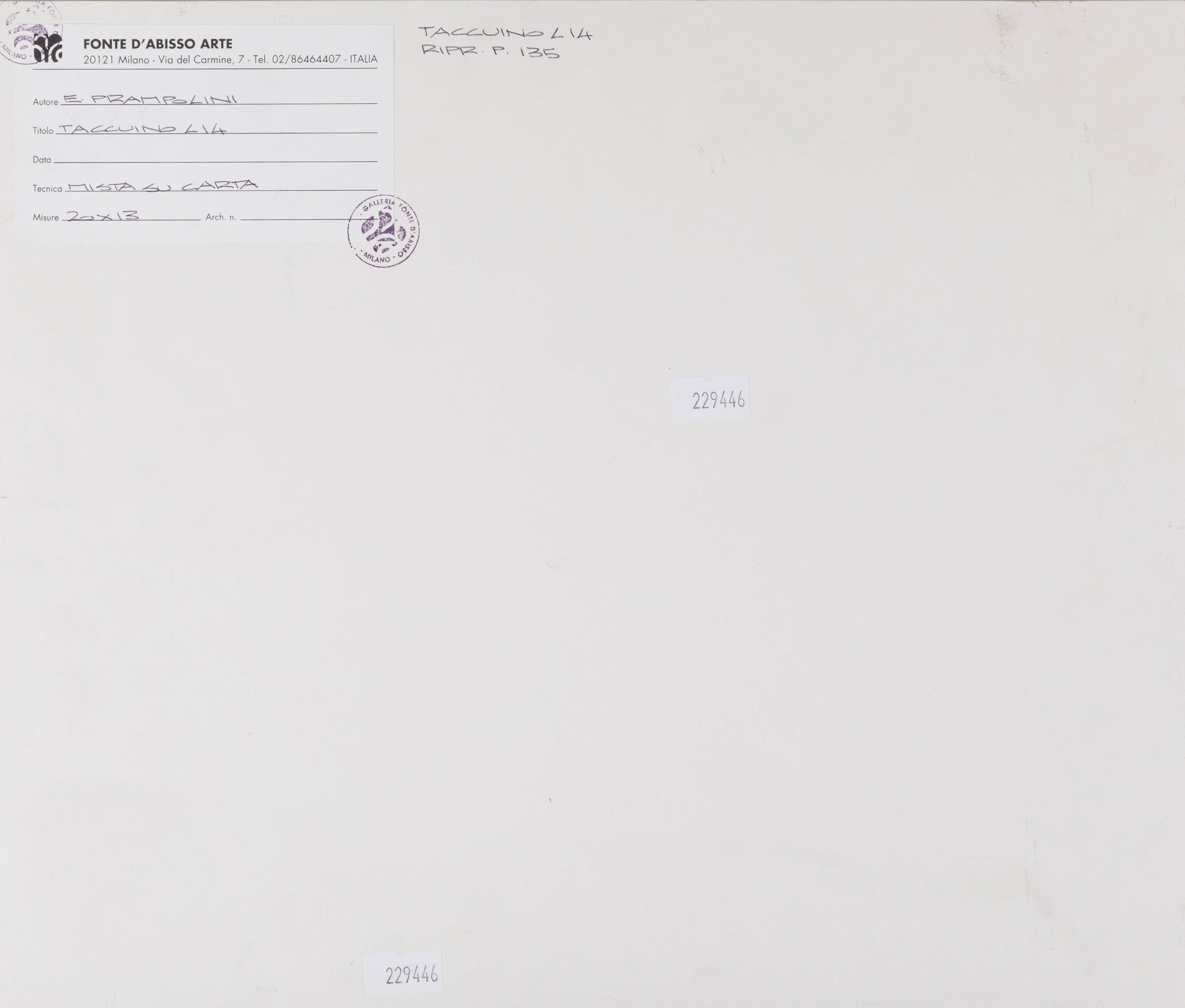 Enrico Prampolini - Lotto di due bozzetti, tecnica mista su carta