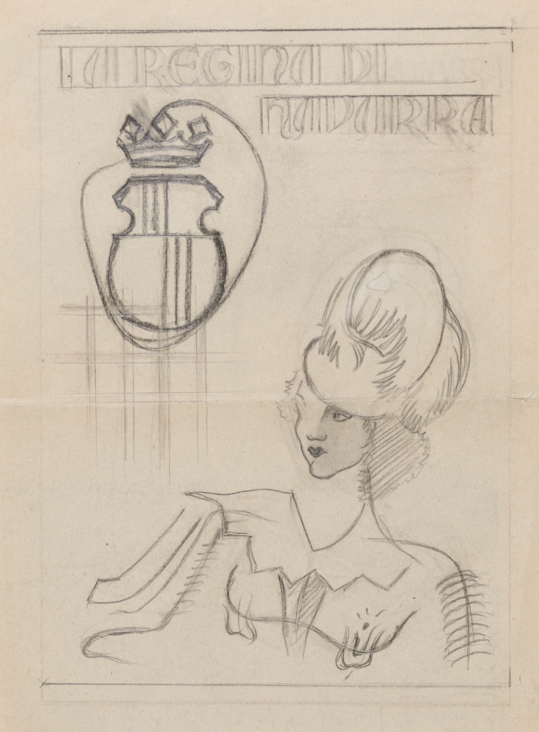 La regina di Navarra (lotto di due bozzetti)