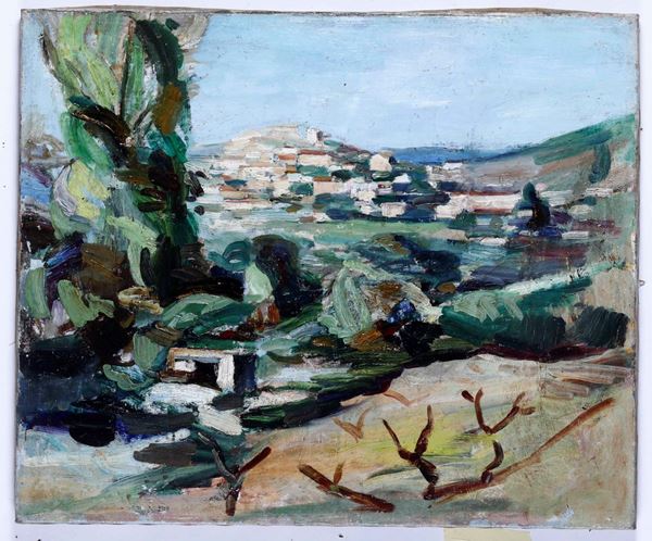 Pittore francese del XIX-XX secolo Paesaggio