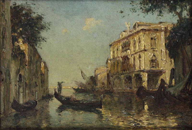 Albert Ferdinand Duprat (1882 - 1974) Veduta di Venezia  - Asta Dipinti del XIX e XX Secolo - Cambi Casa d'Aste