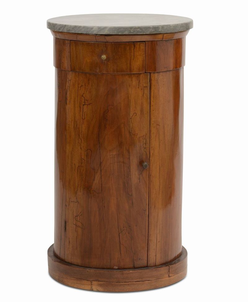 Comodino a colonna lastronato, XIX secolo  - Auction Antique September | Cambi Time - Cambi Casa d'Aste