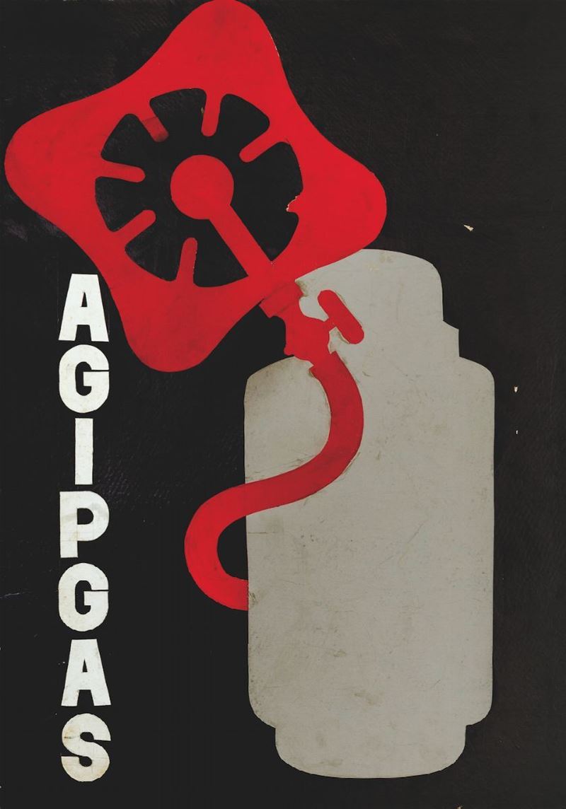 Anonimo AGIPGAS  - Asta Manifesti d'epoca - Cambi Casa d'Aste