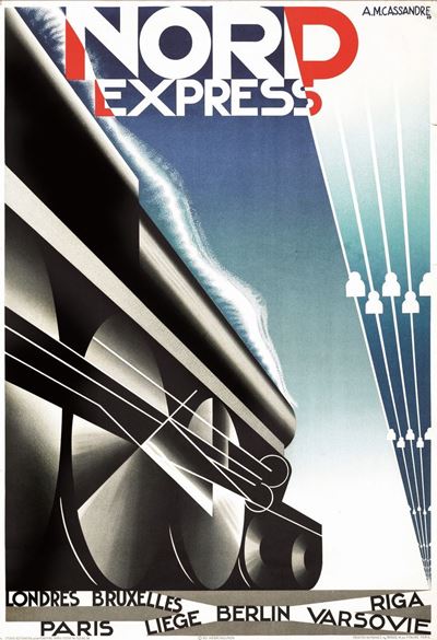 Adolphe (cassandre) Mouron (1901-1968)nord Express