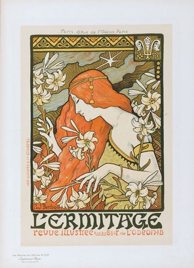Paul Berthon (1872-1934) / Emile Berchmans (1867-1947)L Hermitage, Revue Illustree / la Danseuse