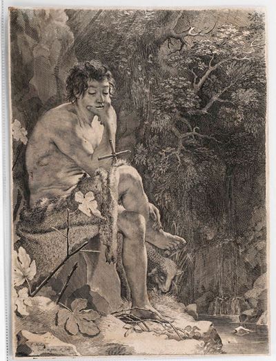 Mellan, Claude (1598-1688)san Giovanni Battista in Meditazione (1629)